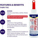 BEACON Fabri-Tac Minis Premium Fabric Glue - Quick Drying, Crystal Clear, Permanent - for Fabrics, Canvas, Lace,… — 2