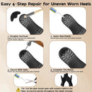 2-in-1 Rubber Shoe Heel Repair Kit with Cutter, Rasp File, Heavy Duty Glue & Shoe Nails, Anti-Slip Heel Pads for… — 6