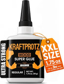 Wood Super Glue Liquid 1.75 oz - Instant Adhesive DIY Craft Laminate Cork — 1