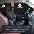 XCBYT Magnetic Car Side Window Shades, 100% Blackout Privacy Curtains — 8