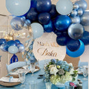 Blue Balloons Metallic Blue Balloon, 60Pcs 12Inch Chrome Blue Balloons Kit Macaron Light Pearl Navy Blue Latex Balloons for Birthday Wedding Party Decoration — 6
