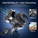Electric Callus Remover for Feet with Vacuum, Professional Pedicure Tools Kit, Rechargeable Waterproof Foot File for Foot Care Deadskin Remover with 3Heads&2Speed,LCD Display - Black Electric Callus Remover +10in1 — 3