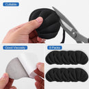 Back of Heel Cushion Pads, Adhesive Heel Grips Inserts for Boots, Loose Shoes Too Big, Reusable Heel Guards Liners for Women Men, Improve Shoe Fit, 8PCS-Black — 8