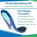 ViveSole Gel Insoles for Men & Women - Shoe Inserts for Walking & Standing - S / M — 3