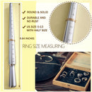 Ring Sizer Measuring Tool Ring Mandrel Metal Ring Sizing Kit Ring Size Measurer Ring Shaper to Fix Bent Rings… — 2