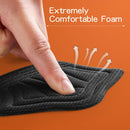 Back of Heel Cushion Pads, Adhesive Heel Grips Inserts for Loose Shoes, Prevent Heel Slip and Blister Shoe Guards, 2PCS-Black+2PCS-Black+2PCS-Black — 4