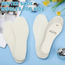 Tarpop 2 Pair Winter Kids Wool Fleece Insoles, Beige, Soft and Warm, Size 23 x 8 cm/9 x 3.15 inches, Unisex, Comfortable and Warm for Sneakers and Boots — 7