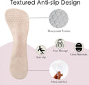 2 Pairs 3/4 Gel High Heel Insoles and 2 Pairs Heel Grips, Self-Adhesive Arch Support. Relieves Foot Pain, Fits Pumps, Sandals, Dress Shoes, Flats, Sneakers (Apricot, Women's 5-9) — 3