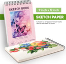 Soucolor Sketch Book 9" x 12" for Teen Girls, Cute Pink Sketchbook | 9" x 12" (Pack of 1) — 5