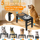 Elevated Dog Bowls for Large Dogs 5 Adjustable Heights 7.5"-15.4", 2 X-Large…