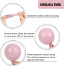 RUBFAC Dusty Pink Balloons Different Sizes Blush Pink Balloon Arch 154pcs — 4