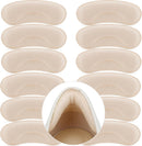 6 Pairs Heel Cushion Pads for Big & Loose Shoes, Protectors for Blisters & Heel Pain, Anti-Slip Grips to Make Shoes Fit Tighter (Beige) — 1