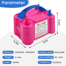 PCFING Balloon Pump Electric with Dual Nozzle & Balloon Tie Tool | Large — 5