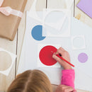 Round Stencil, 8 PCS Different Size Round Stencils, Template Stencil, Large Stencil for Spray Painting, Painting Template for Fabric Walls Arts Paper — 3