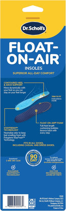 Dr. Scholl's® Float-On-Air® Comfort Insoles, Shoe Inserts for Women, 1 Pair, Full Length - Dark Blue — 7