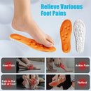 4D Cloud Steppers Insoles for Men and Women, Work Boot Cushioning Inserts - Orange — 4