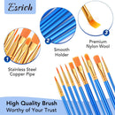 ESRICH 240PCS Paint Brushes, Paint Brush for Acrylic Painting | Blue — 2