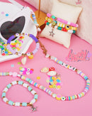 LovelyMoon Bracelet Making Kit 5000 Pcs Clay Beads Flat Preppy Beads for Friendship Jewelry Making Polymer Heishi… — 5