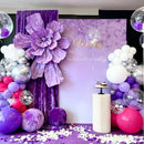 MEBAY Hot Pink Purple Silver Baloon Garland Arch Kit, 146Pcs Latex Balloons Different Sizes 18 12 10 5 inch for Women Girls Birthday Baby Shower Wedding Party Decorations | Hot Pink-purple-silver — 7