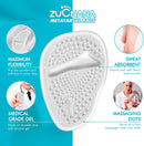 ZUCNANA Ball of Foot Cushions, Gel Shoe Inserts Heel Inserts Women 2 Pairs - Clear — 3