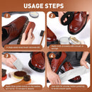 CHMI 16PCS Leather Shoe Polish Kit,Shoe Shine Kit with Black/Brown Shoe Polish,Shoe Bruhses for Leather Boot Care and Cleaning,Shoe Shine Gifts for Men — 6