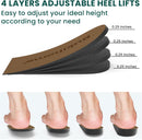Adjustable Heel Lift Inserts for Shoes - Bukihome Orthopedic Shoe Lift for Uneven Legs 4 Layers Height Increase Insole for Heel Pain,Heel Spur,Achilles Tendonitis,Medium(Women 9-11.5/Men 7-9.5) - Brown — 3