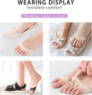 Ball of Foot Cushions Honeycomb Fabric Metatarsal Pads Invisible Socks Pads for Women and Men Reusable Forefoot Pads (5 Pairs-Beige) 6