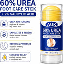 AUK 60% Urea Foot Care Stick with 2% Salicylic Acid, Moisturizing Foot Balm for Dry Cracked Heels, Rough Thickened Skin & Callused Feet, Targeted Stick for Feet Care, 1.41 oz — 7