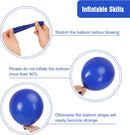 RUBFAC Blue Balloons Different Sizes Royal Blue Balloon Arch Kit 154pcs — 3