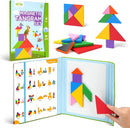 BenBen Magnetic Tangram Puzzle, Wooden Travel Toys Ages 4-8 8-12 — 1