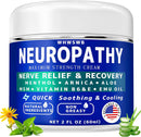 Neuropathy Nerve Relief Cream - Maximum Strength for Feet, Hands, Legs, Toes Includes Menthol, Arnica, Aloe Vera, Emu, MSM, Vitamin B6, Effective Cooling Soothing — 1