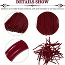 Burgundy Long Balloons Premium 260 Twisting Balloons Animals Magic for Birthday Kids Wedding Party Supply 100pcs — 2