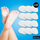 benoo Felt Metatarsal Pads for Women (12 Pads) Ball of Foot Pain Cushions 3