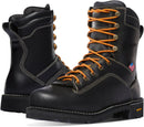 Danner 8” Quarry USA Waterproof Work Boots for Men - Full-Grain Leather with Gore-Tex, 3-Density Cushion Footbed & Traction Heel Outsole, EH Resistant - Black — 1