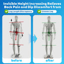 Adjustable Heel Lifts(2 Layers), 5mm to 10mm Height Increase Insoles for Leg Length Discrepancy - Small Shoe Lifts for Women, Shoe Inserts Comfort Half Foot Pads for Heel Pain - 1 Pair - Small(3 Layers)-Women's 4.5-9.5 | Men's 6-8.5 — 5