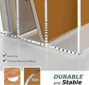 SANRUI Acrylic Magazine Holder Desk Organizer Workspace Sorter Clear 3 Slot — 4