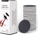 60pcs Replaceable Sandpaper Refill Discs for Electric Foot File Callus Remover Hard Dry Dead Skin Removal (Fine 180 Grit) — 1