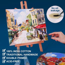 Canvas Panels 5x5 Inch 24-Pack, 10 oz Primed 100% Cotton White Blank Small Canvases for Painting, Square Flat Canvas Board for Oil Acrylics Watercolor & Tempera Paints | 5"x5" — 3