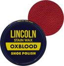 Lincoln Shoe Polish Wax - 2-1/8 oz | Made in USA Since 1925 | Ox Blood (Red) — 1