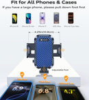 VICSEED 2026 Upgrade Ultra Stable Car Phone Holder Mount [Never Fall Off & Won't Break] Universal Air Vent Phone Mount for Car Easy Clamp Phone Holders for Your Car for iPhone 18 Pro Max 17 16 15 14 | Blue photo 5