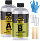 TAKIMO 32OZ 3X UV Resistant Crystal Clear Epoxy Resin Kit, 1:1 High Gloss — 1