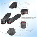 Height Increase Insoles, 3-Layer Height Boosters for Men Women (5.5 CM) - Black — 2