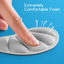 Huethy Back of Heel Cushion Pads, Adhesive Heel Grips Inserts for Boots, Loose Shoes Too Big, Reusable Heel Guards Liners for Women Men, Improve Shoe Fit, 8PCS-Gray — 4