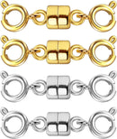 Magnetic Necklace Clasps and Closures with Double Spring Ring Clasp — 1