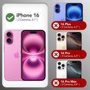 GONEZ Magnetic for iPhone 16 Case, Silicone Cover Chalk Pink — 8