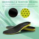 2 Pairs Memory Foam Insoles for Men Women, Gel Heel Pad - Green — 3