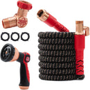 Pocket Hose Copper Head 50 FT Expandable Garden Hose, Pocket Pivot, Nozzle — 1