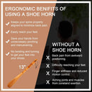 WLMALL Wooden Shoe Horn 13 Inch | 1 Piece — 3