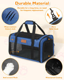PETUX Airline Approved Pet Carrier for Small Cats up to 12 lb, Blue