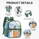USPECLARE Clear Backpack for Stadium Approved 12×6×12 Transparent Bag | Forest Green | Small — 3